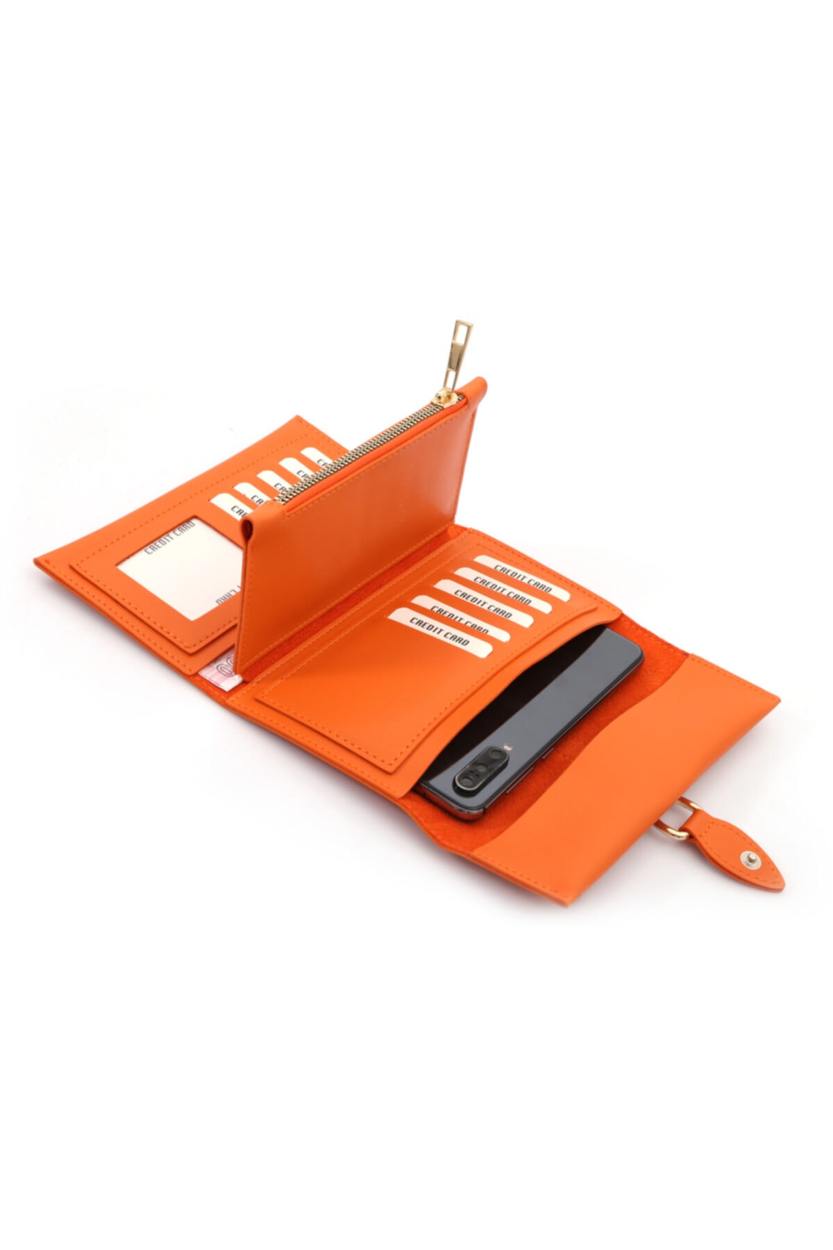 کیف پول مردانه نارنجی Womancraft | annemodel5135 اورجینال - تصویر 2