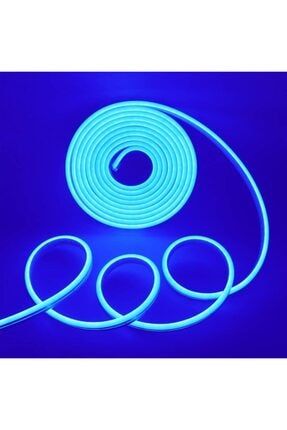 Neon Hortum Led 5 Metre Mavi 12w Trafoyla Çalışır Led Neon Şerit Yağmur Almaz Neon Led Şerit HS 3251 M