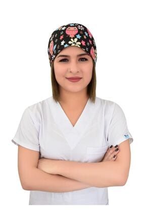 Çiçekli Baykuş Doktor Hemşire Hastane Aşçı Cerrahi Bonesi OST-96853025