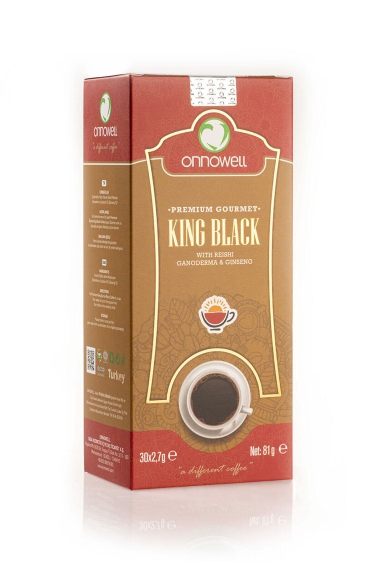 ONNOWELL-King Black Premium Gourmet Coffee - Reishi Ganoderma and Ginseng 1