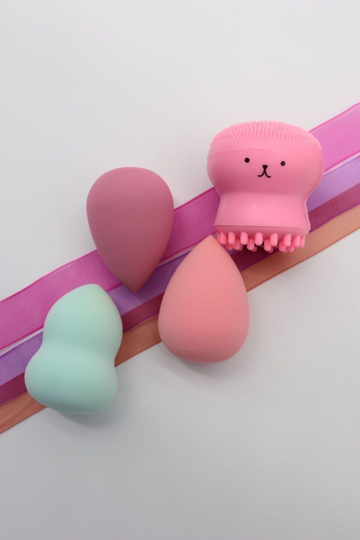 ruby face-4-Piece Makeup Sponge & Skin Cleansing Sponge Set 7