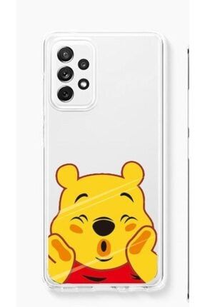 Galaxy A52 Pooh Desenli Şeffaf Kılıf
