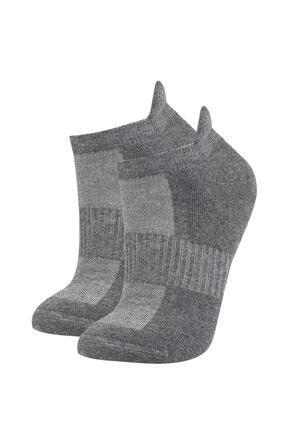 Fit Kadın Basic Pamuklu 2'li Spor Kısa Havlu Çorap TYC00303022952
