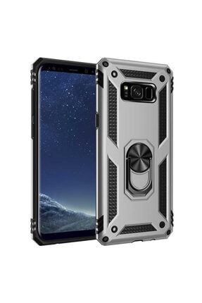 Samsung Galaxy S8 Plus Uyumlu Kılıf Armor Ring Case Tank Zırh Yüzüklü Standlı Vega Galaxy S8 Plus