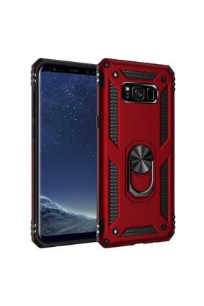 Samsung Galaxy S8 Plus Uyumlu Kılıf Armor Ring Case Tank Zırh Yüzüklü Standlı Vega Galaxy S8 Plus