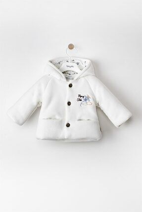 Erkek Bebek Düğmeli Kapüşonlu Polar Mont TYC00303228992