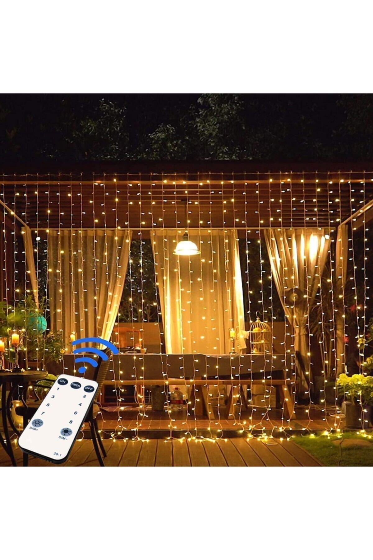Modaba 3x2 Metre 8 Fonksiyonlu Animasyonlu Kumandalı Perde Led Işık ...