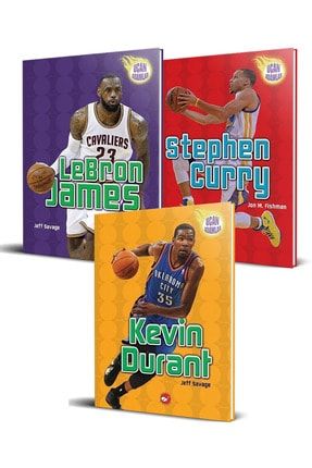 Uçan Adamlar Basketbolcular 3 Kitap Set ( Lebron James - Stephen Curry - Kevin Durant ) KITAPSEVER055