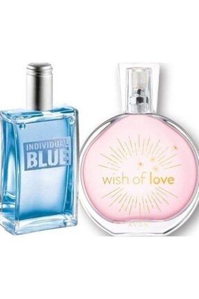 Individual Blue Edt 100 ml Erkek Parfümü ve Wish Of Love Edt 50 ml Kadın Parfümü KM015245