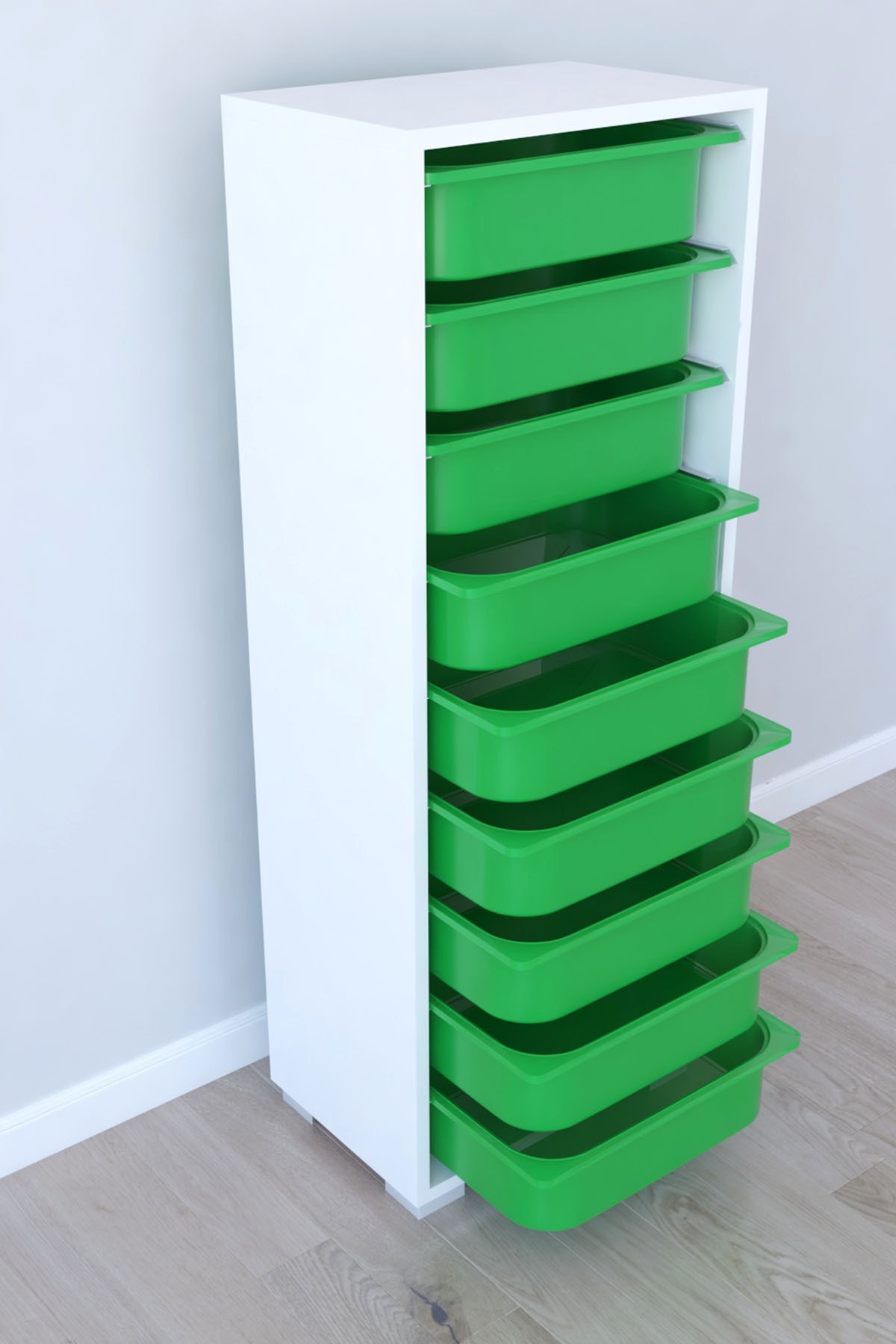 Remaks Mutfak Dolabı 9 Sepetli  Çok Amaçlı Dolap - Yeşil