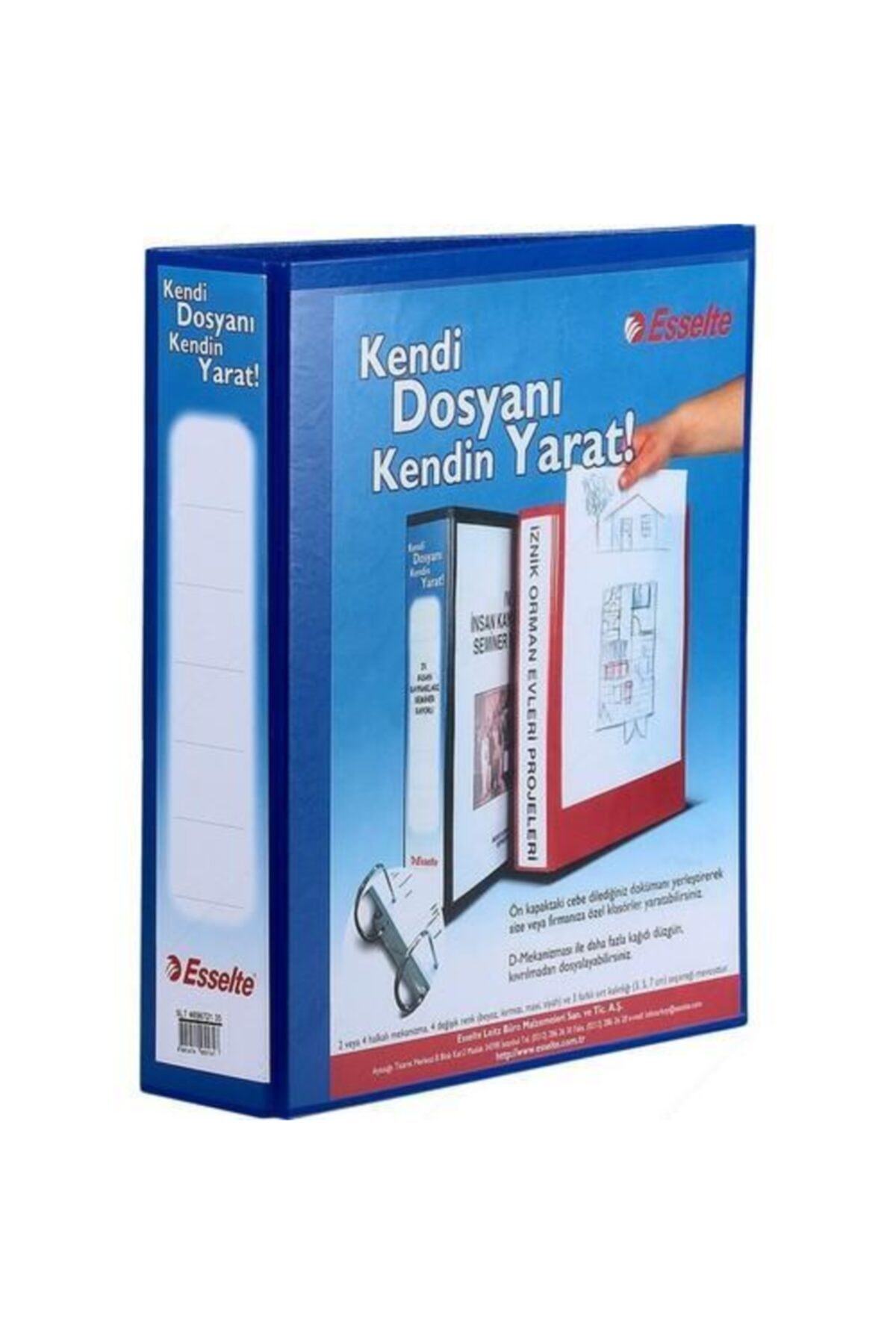 Esselte 4656721 Klasör D Mek.2-70mm Mavi