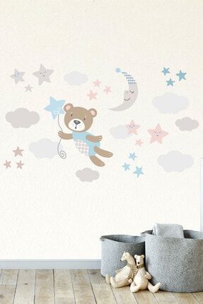 İyi Geceler Minik Ayıcık Çocuk Odası Duvar Sticker CS-893