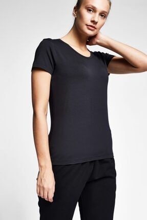 Siyah Kadın T-shirt 20s-2205-20b 20BTBB002205-633