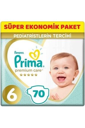 Premium Care Bebek Bezi Beden:6 (13+kg) Extra Large 70 Adet Süper Ekonomik Pk PAKETPRİMA428