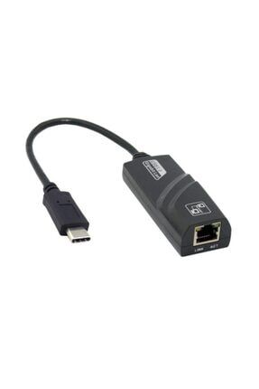Type-C Ethernet Kablo Dönüştürücü USB-C Girişli Windows ve Android Cihazlara Tam Uyumlu 001259