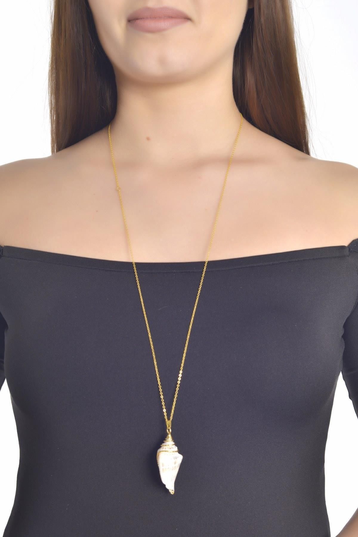 Shell pendant necklace deals