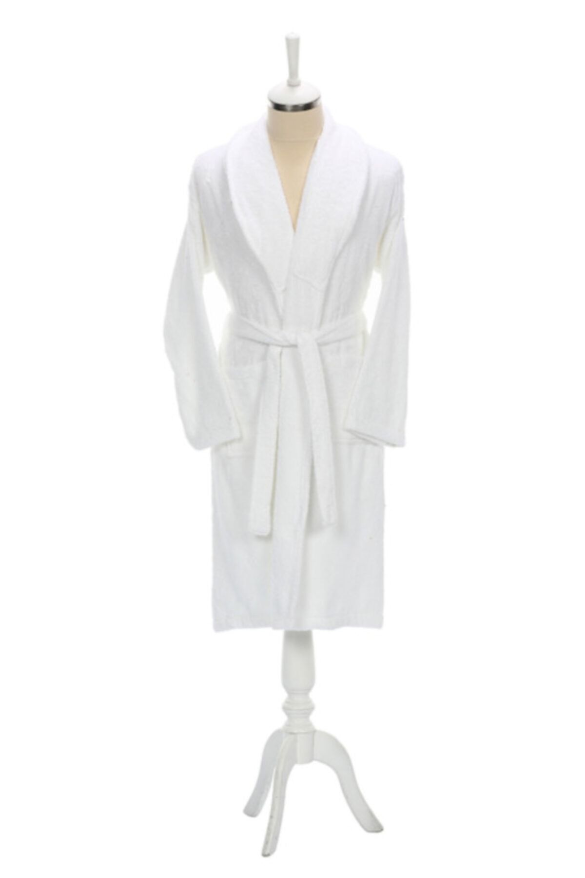 حوله تنپوش (روبدوشامبر) سفید مردانه و زنانه Shalyaka Bathrobe اورجینال Özdilek