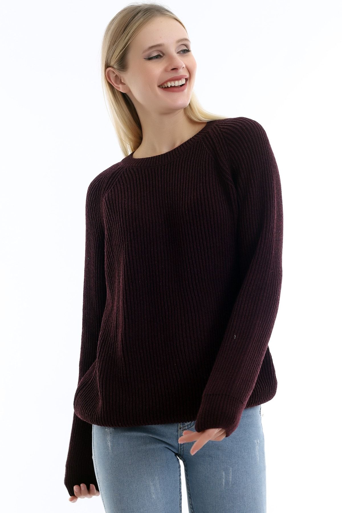 Dark burgundy sweater shop