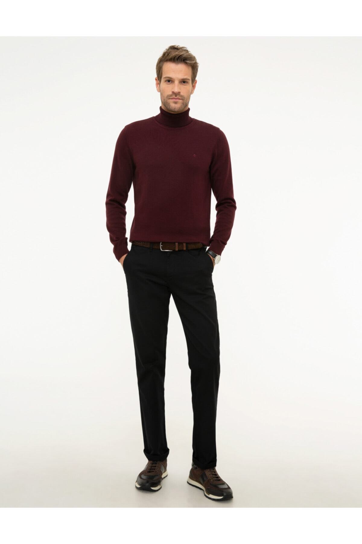 پلیور پیر کاردین مردانه 100% پنبه قرمز   Slim/اسلیم فیت    Slim/اسلیم فیت  | Pierre Cardin 50207572 TR - تصویر 5