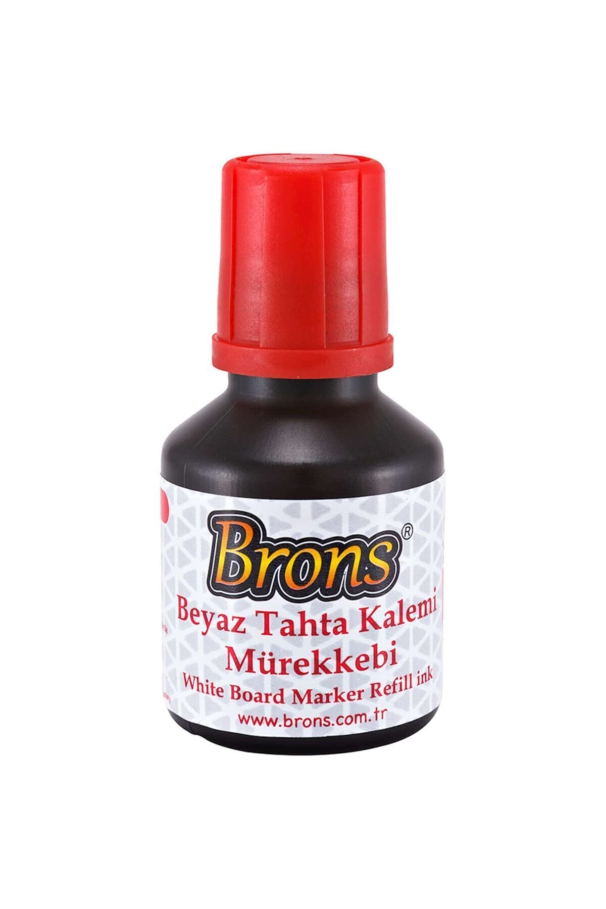 Brons Beyaz Tahta Kalemi Mürekkebi Kırmızı 30cc