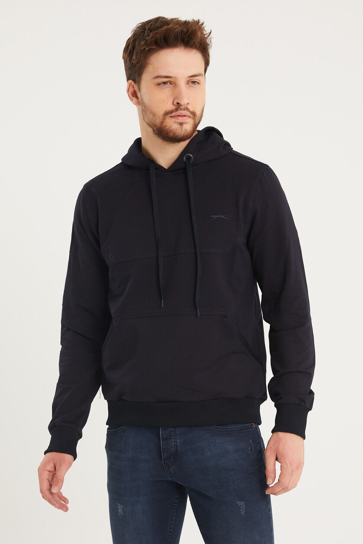 سویشرت مردانه Biaggio I سرمه‌ای St20we125 اسلازنگر سویشرت Slazenger