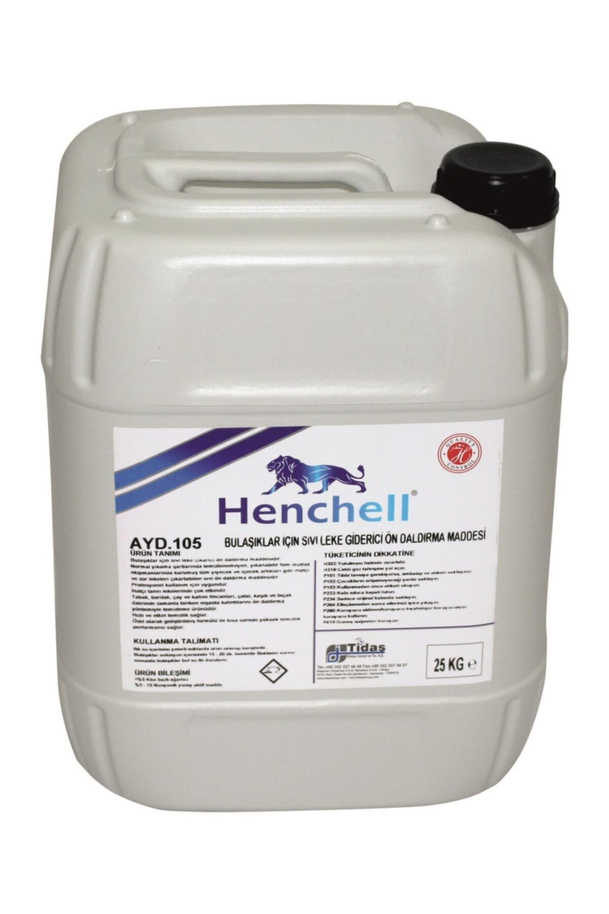 Henchell Bulaşıklar Için Sıvı Leke Giderici Ön Daldırma Maddesi 25 kg NE9889