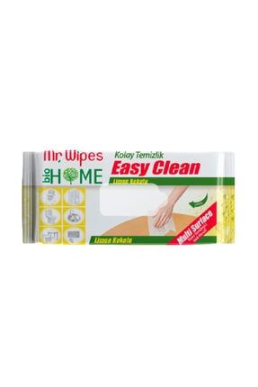 Mr Wıpes Easy Clean Temizleme Mendili Limon Kokulu 40 Adet f1205004