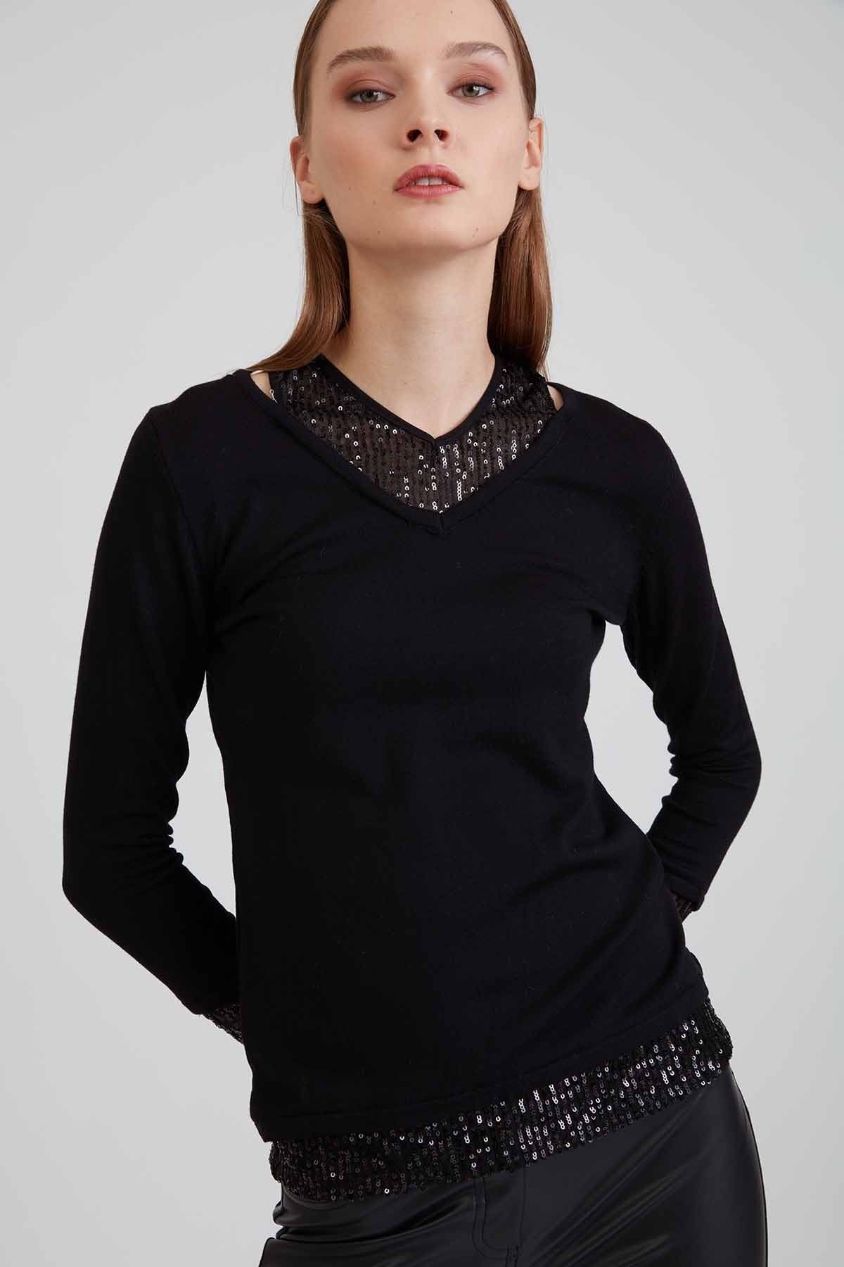 Vitrin Pullover Schwarz Regular Fit Fast ausverkauft