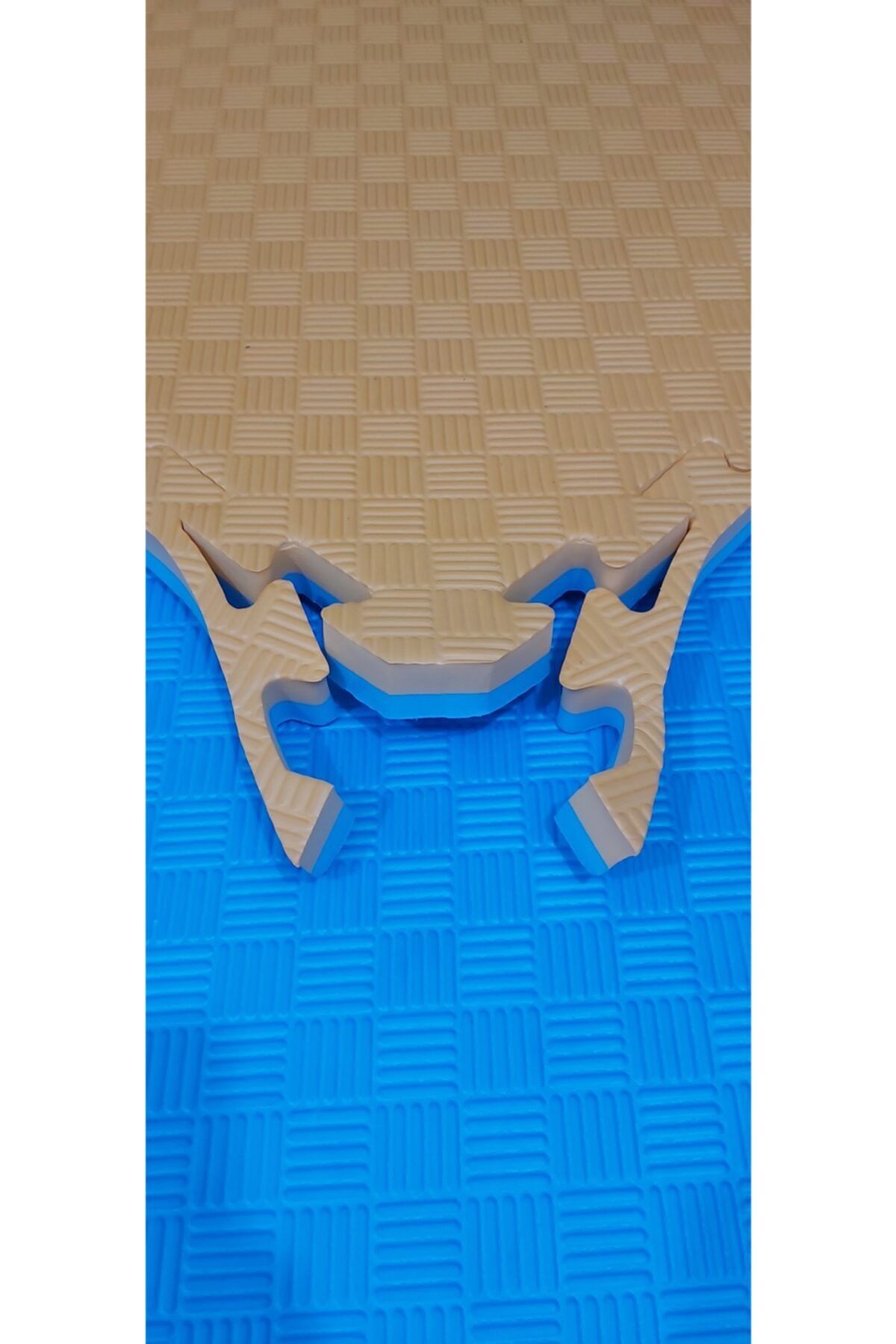 100x100 cm 26 mm Tatami Minderi Mavi-turuncu