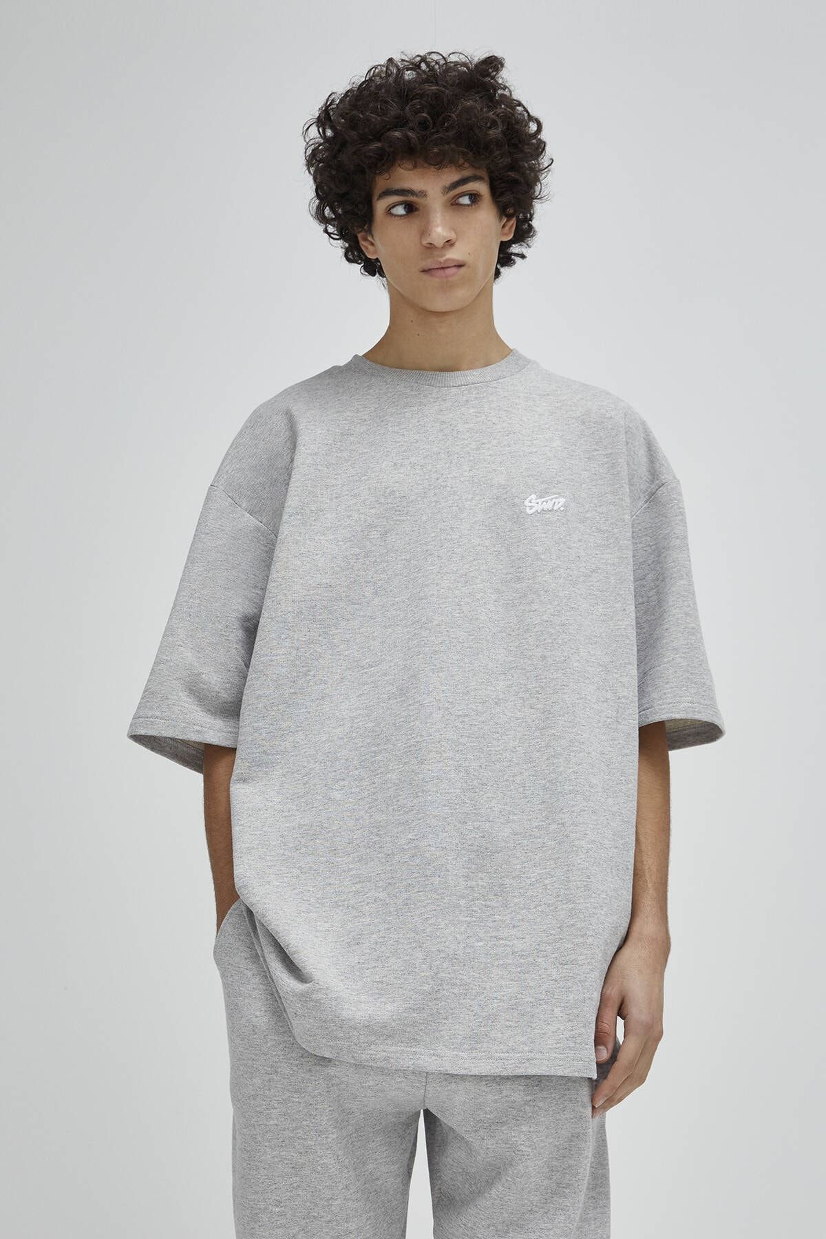 BEROY-Men /'s Medium Gris Running Shirt avec poches arrière