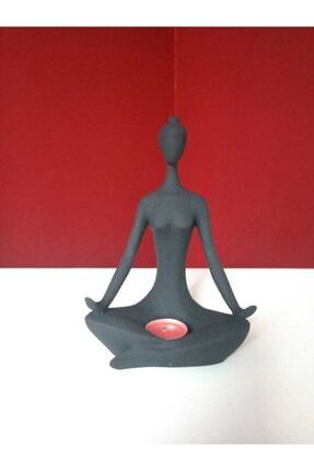 Yogacı Kadın Tealight Biblo (21x14cm) TYC00066465487