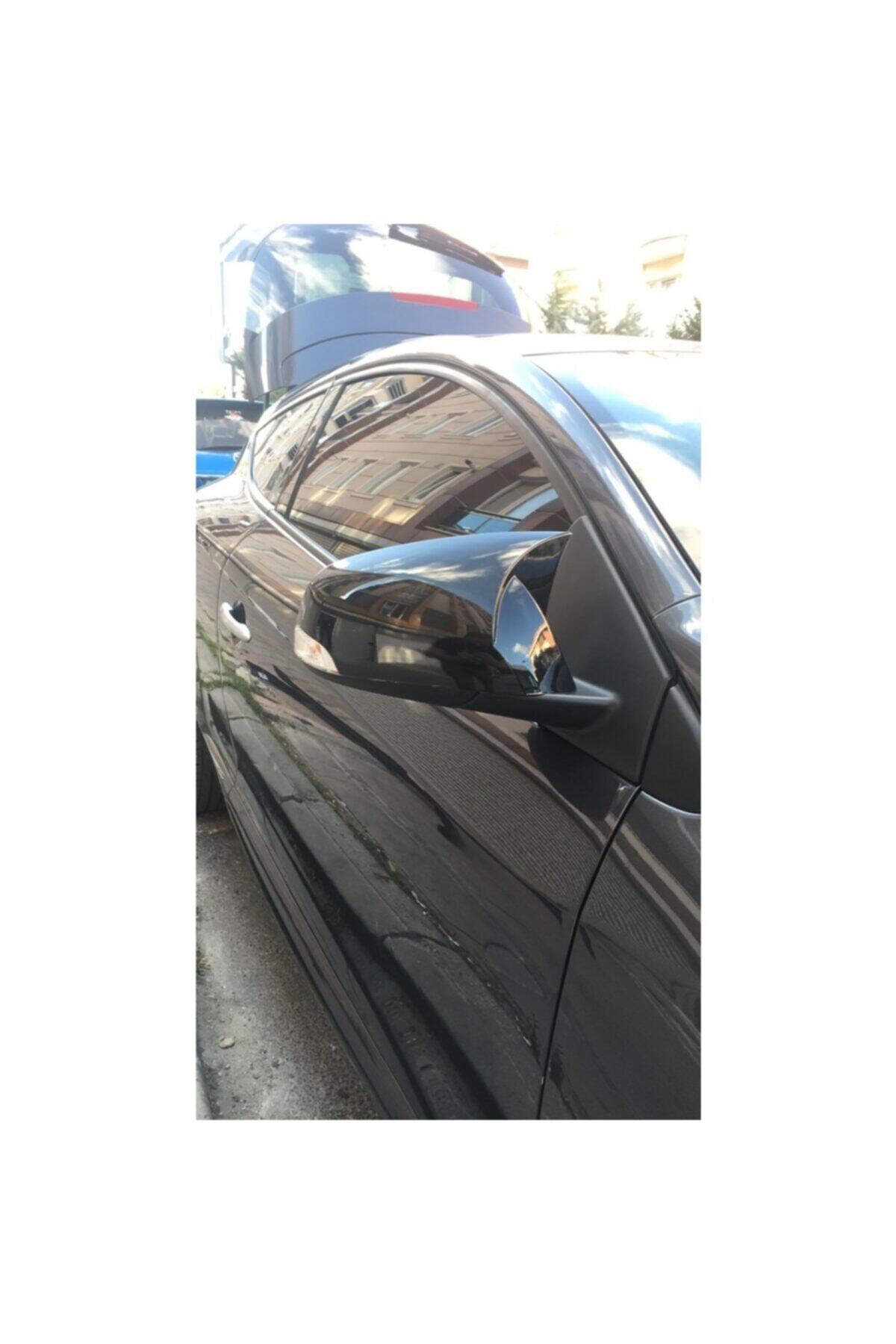 NamTuning Renault Megane 3 Uyumlu Yarasa Ayna Kapağı Batman Ayna Kapak Piano Black