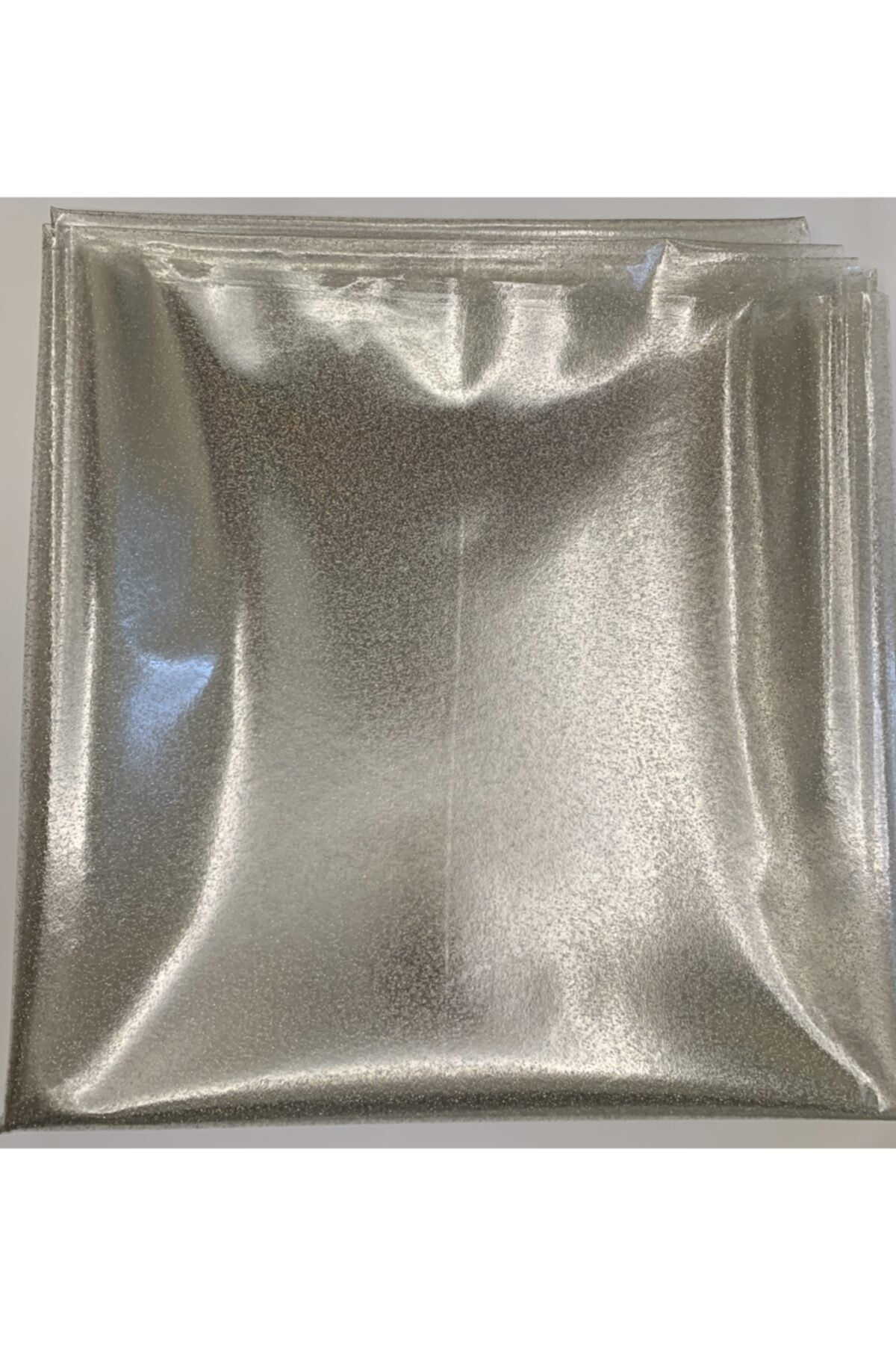 FANTASTIC-PVC Transparent Silver Glitter Oilcloth Tablecloth 2