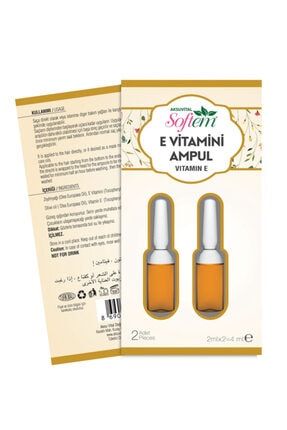 Softem E Vitamini Ampul 2x2 Sac Ve Cilt Icin 2 Adet Zeytinyagli Sac Ve Cilt Bakim Kapsulu Trendyol