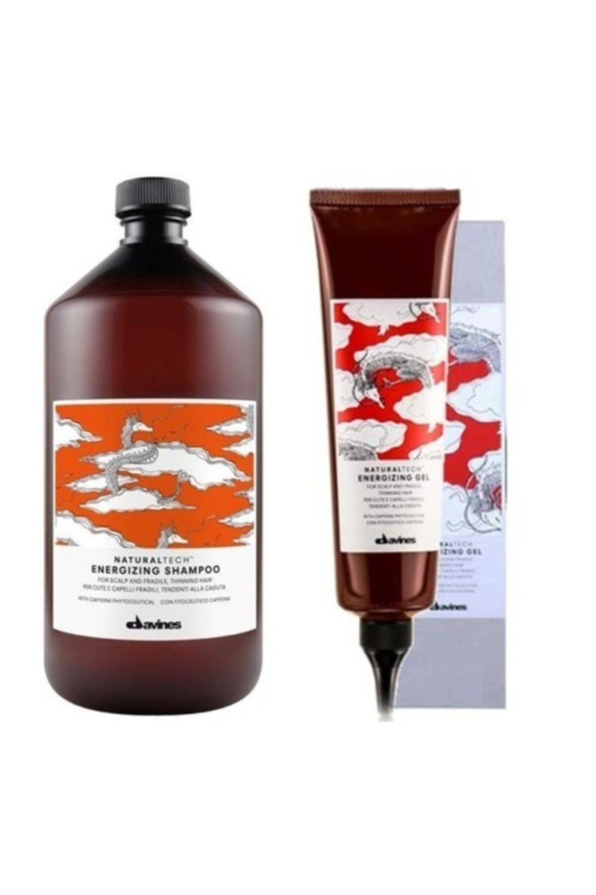 شامپو ضد مو انرژی زا 1000 میلی لیتر + ژل 150 میلی لیتر محصول مراقبتی. Davines