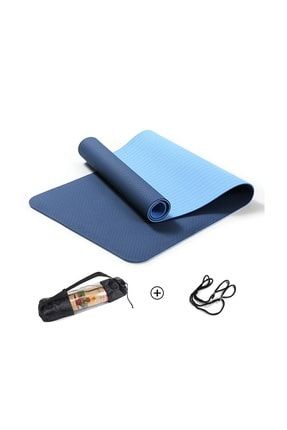Mavi Pilates & Yoga Minderi, Çift Renkli Mat RVA1164