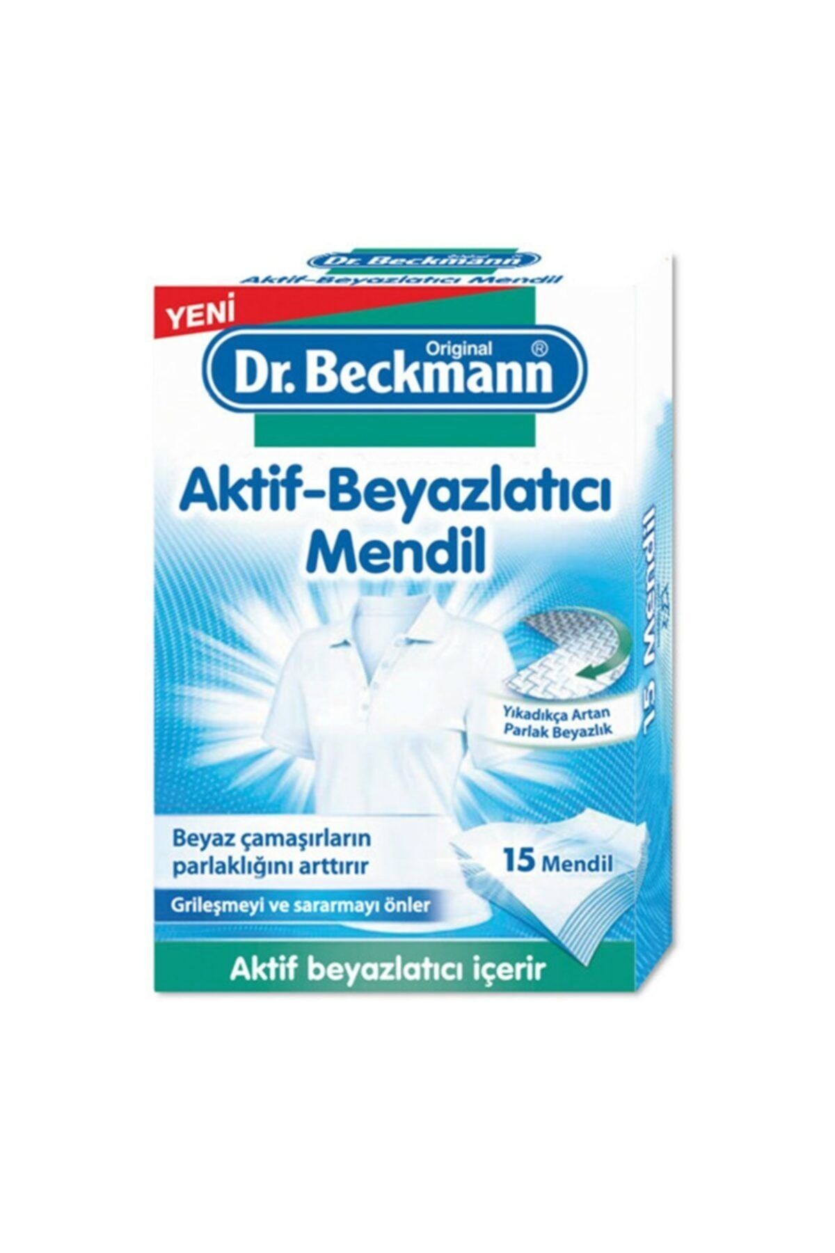 Dr.Beckmann Aktif Beyazlatıcı Mendil 15 Adet
