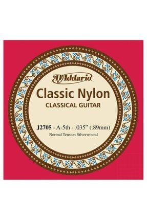 D'addario Classic Nylon Normal Tension Silverwound La - J2705 Sarımlı Klasik Gitar Tek Tel 54084