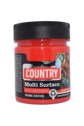 Craft Country Multi Surface Hobi Boyası 120 cc 1038 Bayrak Kırmızı