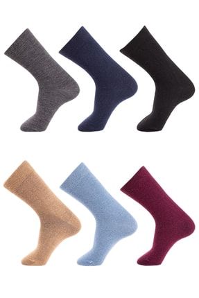 Lambswool Kışlık Erkek Soket Çorabı 6'lı 18001