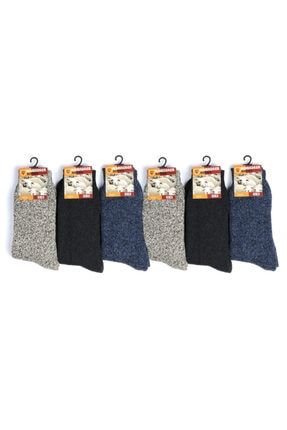Unisex Norveç Tipi Termal Etkili Yünlü Kışlık Soft Çorap 6 Çift 51026