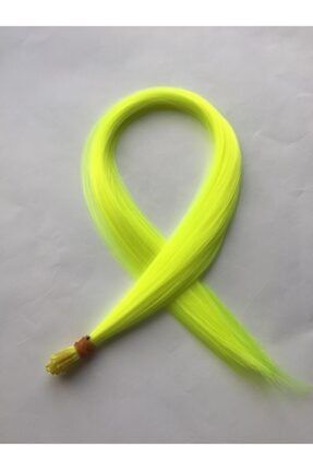 Neon Sarı Renkli Sentetik Boncuk Kaynaklık Saç Ve Takım Aparatı 10 Adet NEONSARI10ADET
