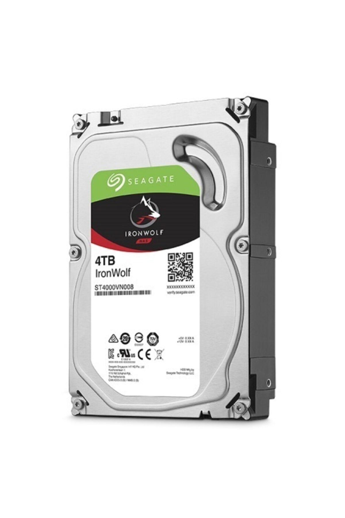 IRONWOLF 3.5 4TB SATA 3.0 64MB 180MB/S RV SENSÖR 5900RPM 180TB/YİL 7/24 NAS DİSK ST4000VN008 3