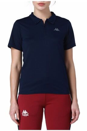 Kadın Lacivert Polo Slim Fit T-shirt 1302XY90777