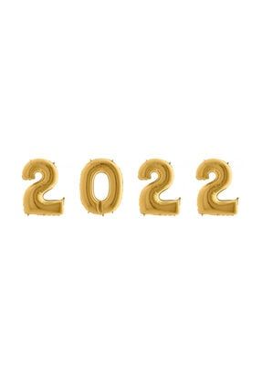 Altın 2022 Yılı Folyo Balon 16 Inç 40 Cm HB2022NY16G001