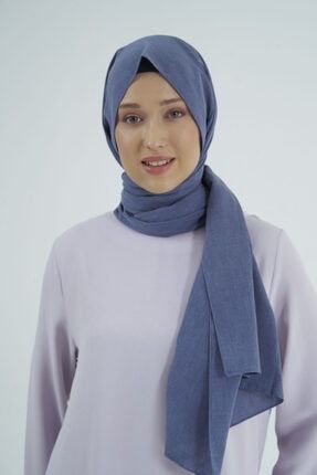 Kadın Cotton Pamuk Şal Indigo - 2 GLSY-S-020