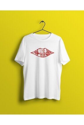 Unisex Beyaz Save The Drama For Your Mama Baskılı T-shirt TYC00301847144
