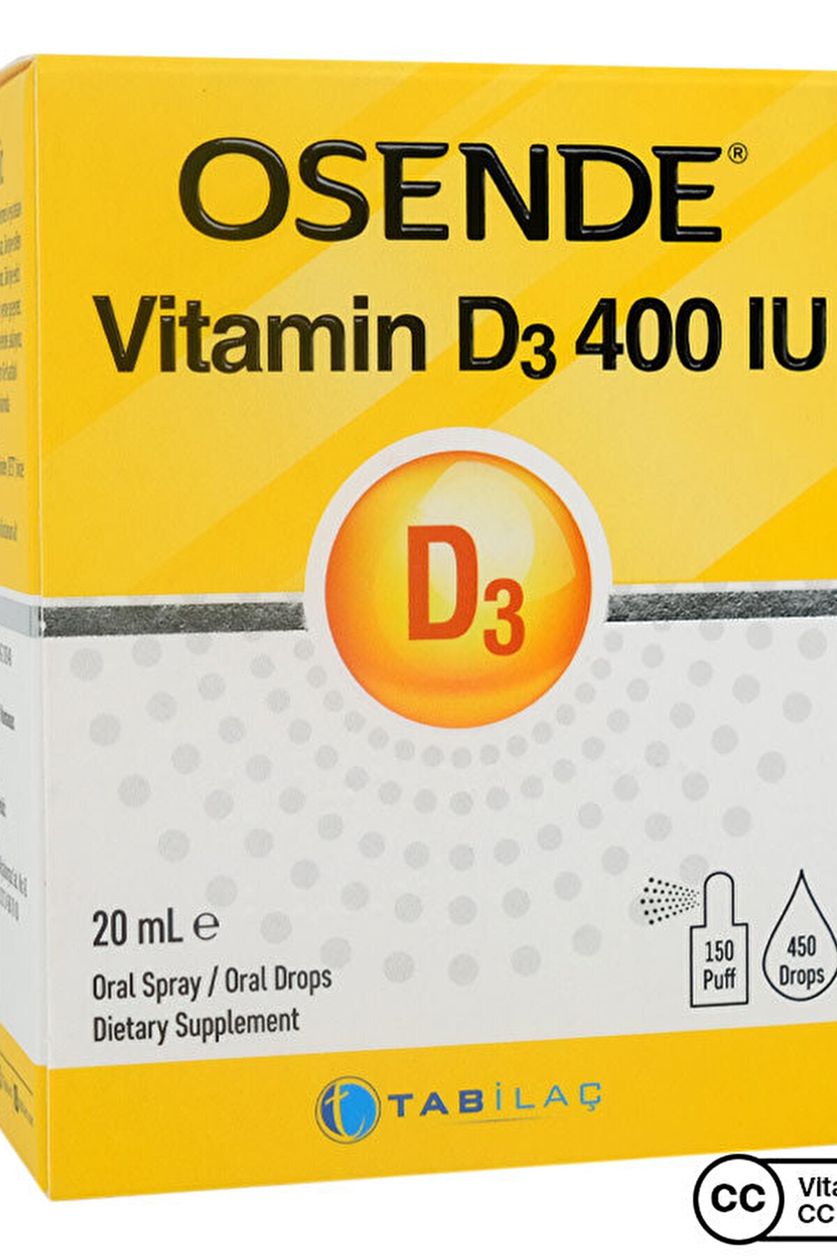 Osende Vitamin D3 400 Iu 20 Ml Drops