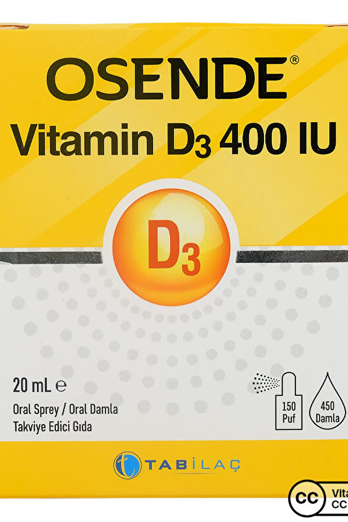 Osende Vitamin D3 400 Iu 20 Ml Drops