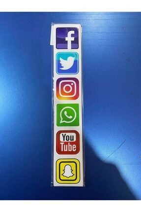 Face Instgram Sosyal Medya Set Sticker 6lı BNZNSSYLMDYA